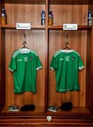 1 March 2020; The jerseys of Darren O’Connell and Brian Ryan hang in the Limerick dressing room prior to the Allianz Hurling League Division 1 Group A Round 5 match between Limerick and Westmeath at LIT Gaelic Grounds in Limerick. Photo by Diarmuid Greene/Sportsfile