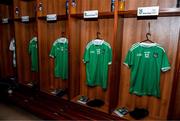 1 March 2020; A general view of Limerick jerseys hanging in their dressing room prior to the Allianz Hurling League Division 1 Group A Round 5 match between Limerick and Westmeath at LIT Gaelic Grounds in Limerick. Photo by Diarmuid Greene/Sportsfile
