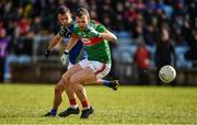 1 March 2020; Darren Coen of Mayo in action against Shane Enright of Kerry during the Allianz Football League Division 1 Round 5 match between Mayo and Kerry at Elverys MacHale Park in Castlebar, Mayo. Photo by Brendan Moran/Sportsfile