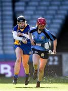1 March 2020; Áine Lyng of Gailltír in action against Gráinne Dolan of St Rynagh's during the AIB All-Ireland Intermediate Camogie Club Championship Final match between Gailltír and St Rynaghs at Croke Park in Dublin. Photo by Harry Murphy/Sportsfile
