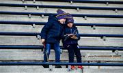 1 March 2020; Thomas, age 8, and David Cummings, age 6 from Glynn, Co Wexford inspect the programme prior to the Allianz Hurling League Division 1 Group B Round 5 match between Wexford and Carlow at Chadwicks Wexford Park in Wexford. Photo by David Fitzgerald/Sportsfile