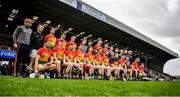 1 March 2020; The Carlow team prior to the Allianz Hurling League Division 1 Group B Round 5 match between Wexford and Carlow at Chadwicks Wexford Park in Wexford. Photo by David Fitzgerald/Sportsfile