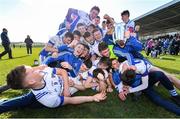 1 March 2020; St Flannan's Ennis players celebrate with the Dr. Harty Cup following their side's victory during the Munster GAA Dr. Harty Cup Final match between CBC Cork and St Flannan's Ennis at Mallow GAA Complex in Cork. Photo by Seb Daly/Sportsfile