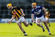 1 March 2020; Richie Leahy of Kilkenny in action against Padraig Delaney of Laois during the Allianz Hurling League Division 1 Group B Round 5 match between Laois and Kilkenny at UPMC Nowlan Park in Kilkenny. Photo by Michael P Ryan/Sportsfile