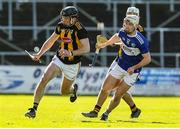 1 March 2020; Conor Delaney of Kilkenny in action against Eoin Gaughan of Laois during the Allianz Hurling League Division 1 Group B Round 5 match between Laois and Kilkenny at UPMC Nowlan Park in Kilkenny. Photo by Michael P Ryan/Sportsfile