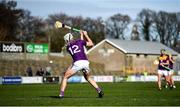 1 March 2020; Rory O'Connor of Wexford shoots to score his side's first goal during the Allianz Hurling League Division 1 Group B Round 5 match between Wexford and Carlow at Chadwicks Wexford Park in Wexford. Photo by David Fitzgerald/Sportsfile