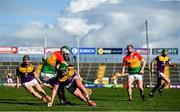 1 March 2020; Conor McDonald of Wexford in action against Paul Doyle of Carlow during the Allianz Hurling League Division 1 Group B Round 5 match between Wexford and Carlow at Chadwicks Wexford Park in Wexford. Photo by David Fitzgerald/Sportsfile