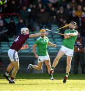 1 March 2020; Graeme Mulcahy of Limerick in action against Conor Shaw of Westmeath during the Allianz Hurling League Division 1 Group A Round 5 match between Limerick and Westmeath at LIT Gaelic Grounds in Limerick. Photo by Diarmuid Greene/Sportsfile