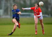 1 March 2020; Roisin Durkin of Mayo in action against Shauna Kelly of Cork during the Lidl Ladies National Football League Division 1 match between Cork and Mayo at Mallow GAA Complex in Cork. Photo by Seb Daly/Sportsfile