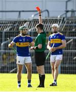 1 March 2020; Cathal Barrett of Tipperary is shown a red card by referee Sean Stack during the Allianz Hurling League Division 1 Group A Round 5 match between Tipperary and Waterford at Semple Stadium in Thurles, Tipperary. Photo by Ramsey Cardy/Sportsfile