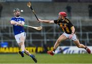 1 March 2020; Aaron Dunphy of Laois in action against Darren Mullen of Kilkenny during the Allianz Hurling League Division 1 Group B Round 5 match between Laois and Kilkenny at UPMC Nowlan Park in Kilkenny. Photo by Michael P Ryan/Sportsfile