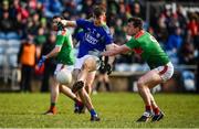 1 March 2020; Diarmuid O'Connor of Kerry in action against Stephen Coen of Mayo during the Allianz Football League Division 1 Round 5 match between Mayo and Kerry at Elverys MacHale Park in Castlebar, Mayo. Photo by Brendan Moran/Sportsfile