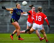 1 March 2020; Mary McHale of Mayo in action against Shauna Kelly of Cork during the Lidl Ladies National Football League Division 1 match between Cork and Mayo at Mallow GAA Complex in Cork. Photo by Seb Daly/Sportsfile