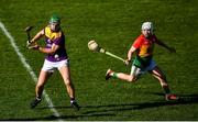 1 March 2020; Aidan Nolan of Wexford in action against Aaron Amond of Carlow during the Allianz Hurling League Division 1 Group B Round 5 match between Wexford and Carlow at Chadwicks Wexford Park in Wexford. Photo by David Fitzgerald/Sportsfile