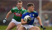 1 March 2020; Dara Moynihan of Kerry in action against Darren Coen of Mayo during the Allianz Football League Division 1 Round 5 match between Mayo and Kerry at Elverys MacHale Park in Castlebar, Mayo. Photo by Brendan Moran/Sportsfile