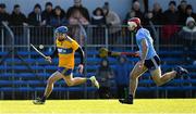 1 March 2020; Shane O'Donnell of Clare is tackled by Paddy Smyth of Dublin during the Allianz Hurling League Division 1 Group B Round 5 match between Clare and Dublin at Cusack Park in Ennis, Clare. Photo by Ray McManus/Sportsfile