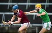 1 March 2020; Tommy Doyle of Westmeath in action against Séamus Flanagan of Limerick during the Allianz Hurling League Division 1 Group A Round 5 match between Limerick and Westmeath at LIT Gaelic Grounds in Limerick. Photo by Diarmuid Greene/Sportsfile