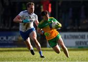 1 March 2020; Andrew McClean of Donegal  in action against Niall Kearns of Monaghan during the Allianz Football League Division 1 Round 5 match between Donegal and Monaghan at Fr. Tierney Park in Ballyshannon, Donegal. Photo by Oliver McVeigh/Sportsfile