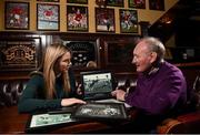 7 February 2017; Alfie Hale, with Marie Crowe, at the Alfie Hale Pub in Waterford United. Photo by Matt Browne/Sportsfile