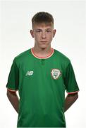 17 September 2017; Ronan Mc Kinley of Republic of Ireland during Republic of Ireland U16 Squad Portraits at Maldron Hotel, Dublin Airport, in Dublin. Photo by Oliver McVeigh/Sportsfile