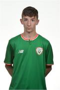17 September 2017; Brandon Holt of Republic of Ireland during Republic of Ireland U16 Squad Portraits at Maldron Hotel, Dublin Airport, in Dublin. Photo by Oliver McVeigh/Sportsfile