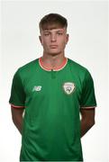 17 September 2017; Cian Kelly of Republic of Ireland during Republic of Ireland U16 Squad Portraits at Maldron Hotel, Dublin Airport, in Dublin. Photo by Oliver McVeigh/Sportsfile
