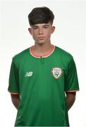 17 September 2017; James Furlong of Republic of Ireland during Republic of Ireland U16 Squad Portraits at Maldron Hotel, Dublin Airport, in Dublin. Photo by Oliver McVeigh/Sportsfile