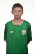 17 September 2017; Kian Leavy of Republic of Ireland during Republic of Ireland U16 Squad Portraits at Maldron Hotel, Dublin Airport, in Dublin. Photo by Oliver McVeigh/Sportsfile