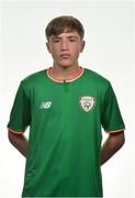 17 September 2017; Alex Dunne of Republic of Ireland during Republic of Ireland U16 Squad Portraits at Maldron Hotel, Dublin Airport, in Dublin. Photo by Oliver McVeigh/Sportsfile