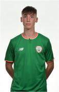 17 September 2017; Conor Power of Republic of Ireland during Republic of Ireland U16 Squad Portraits at Maldron Hotel, Dublin Airport, in Dublin. Photo by Oliver McVeigh/Sportsfile