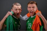 22 March 2019; Michael O'Connor, left, and Aaron Drinan during Republic of Ireland U21 Squad Portraits at Johnstown House Hotel in Enfield, Co. Meath. Photo by Sam Barnes/Sportsfile
