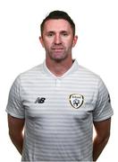 11 November 2019; Republic of Ireland assistant coach Robbie Keane during a Republic of Ireland Squad Portraits Session at Castleknock Hotel in Dublin. Photo by Stephen McCarthy/Sportsfile