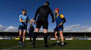 1 March 2020; Referee David Hughes shakes hands with the two captains, David McInerney, right, of Clare and Danny Sutcliffe of Dublin, before the Allianz Hurling League Division 1 Group B Round 5 match between Clare and Dublin at Cusack Park in Ennis, Clare. Photo by Ray McManus/Sportsfile
