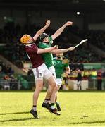 1 March 2020; Declan Hannon of Limerick in action against Niall Mitchell of Westmeath during the Allianz Hurling League Division 1 Group A Round 5 match between Limerick and Westmeath at LIT Gaelic Grounds in Limerick. Photo by Diarmuid Greene/Sportsfile
