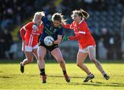 1 March 2020; Sinéad Cafferky of Mayo in action against Melissa Duggan of Cork during the Lidl Ladies National Football League Division 1 match between Cork and Mayo at Mallow GAA Complex in Cork. Photo by Seb Daly/Sportsfile