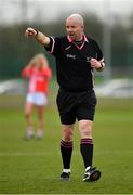 1 March 2020; Referee Jonathan Murphy during the Lidl Ladies National Football League Division 1 match between Cork and Mayo at Mallow GAA Complex in Cork. Photo by Seb Daly/Sportsfile