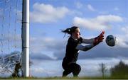 1 March 2020; Goalkeeper Courtney Brosnan makes a save during a Republic of Ireland Women training session at Johnstown House in Enfield, Co Meath. Photo by Stephen McCarthy/Sportsfile