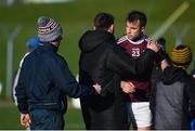 1 March 2020; Paul Conroy of Galway celebrates with supporters after the Allianz Football League Division 1 Round 5 match between Meath and Galway at Páirc Tailteann in Navan, Meath. Photo by Daire Brennan/Sportsfile