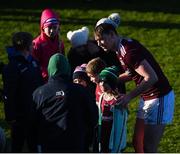 1 March 2020; Tom Flynn of Galway celebrates with supporters after the Allianz Football League Division 1 Round 5 match between Meath and Galway at Páirc Tailteann in Navan, Meath. Photo by Daire Brennan/Sportsfile