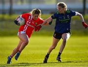 1 March 2020; Sadbh O’Leary of Cork in action against Nicola O'Malley of Mayo during the Lidl Ladies National Football League Division 1 match between Cork and Mayo at Mallow GAA Complex in Cork. Photo by Seb Daly/Sportsfile