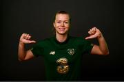 1 March 2020; Ruesha Littlejohn poses for a portrait during a Republic of Ireland Women squad portraits session at Johnstown House in Enfield, Meath. Photo by Stephen McCarthy/Sportsfile