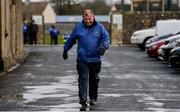 1 March 2020; Monaghan Manager Seamus McEnaney returning from the pre-match warm-up before the Allianz Football League Division 1 Round 5 match between Donegal and Monaghan at Fr. Tierney Park in Ballyshannon, Donegal. Photo by Oliver McVeigh/Sportsfile