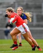 1 March 2020; Aisling Kelleher of Cork in action against Mary McHale of Mayo during the Lidl Ladies National Football League Division 1 match between Cork and Mayo at Mallow GAA Complex in Cork. Photo by Seb Daly/Sportsfile