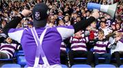 2 March 2020; Clongowes Wood College supporters during the Bank of Ireland Leinster Schools Senior Cup Semi-Final between Clongowes Wood College and St Vincent’s, Castleknock College, at Energia Park in Donnybrook, Dublin. Photo by Ramsey Cardy/Sportsfile