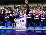 2 March 2020; Clongowes Wood College supporters during the Bank of Ireland Leinster Schools Senior Cup Semi-Final between Clongowes Wood College and St Vincent’s, Castleknock College, at Energia Park in Donnybrook, Dublin. Photo by Ramsey Cardy/Sportsfile