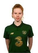 1 March 2020; Chloe McCarthy during a Republic of Ireland Women's U17 squad portrait session at Johnstown House in Enfield, Meath. Photo by Stephen McCarthy/Sportsfile
