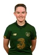 1 March 2020; Jessica Stapleton during a Republic of Ireland Women's U17 squad portrait session at Johnstown House in Enfield, Meath. Photo by Stephen McCarthy/Sportsfile