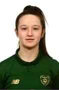 1 March 2020; Laura Shine during a Republic of Ireland Women's U17 squad portrait session at Johnstown House in Enfield, Meath. Photo by Stephen McCarthy/Sportsfile