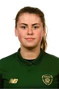 1 March 2020; Jenna Slattery during a Republic of Ireland Women's U17 squad portrait session at Johnstown House in Enfield, Meath. Photo by Stephen McCarthy/Sportsfile