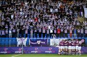 2 March 2020; The Clongowes Wood College team ahead of the Bank of Ireland Leinster Schools Senior Cup Semi-Final between Clongowes Wood College and St Vincent’s, Castleknock College, at Energia Park in Donnybrook, Dublin. Photo by Ramsey Cardy/Sportsfile